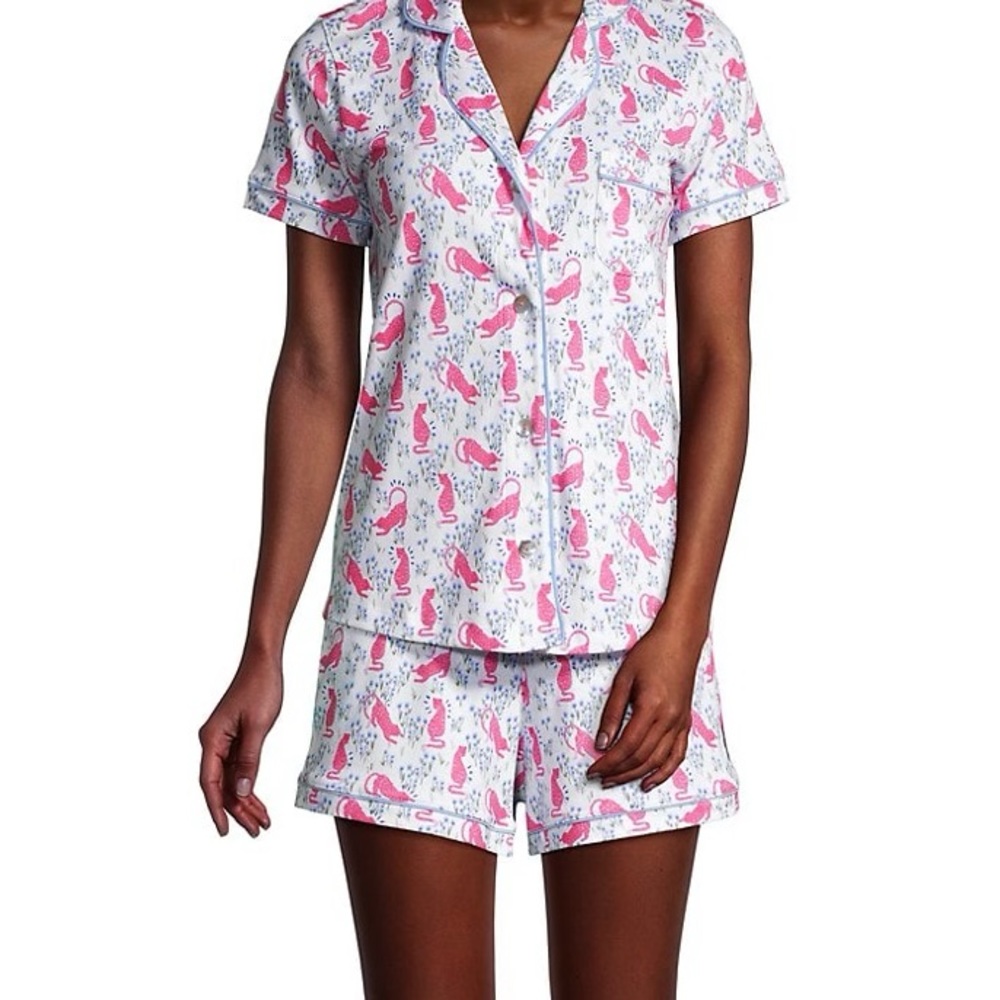 Cheetah Garden 2-Piece Pajama Set